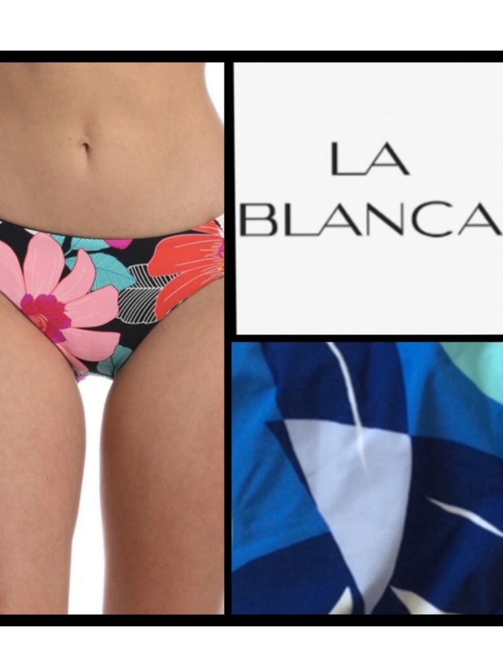NWT La Blanca Island Goddess Ruched Bikini Bottoms
